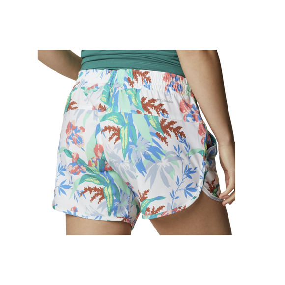 Columbia Women's Plus Size Bogata Bay Blue Tropical Floral Stretch Shorts NWT - Picture 4 of 4